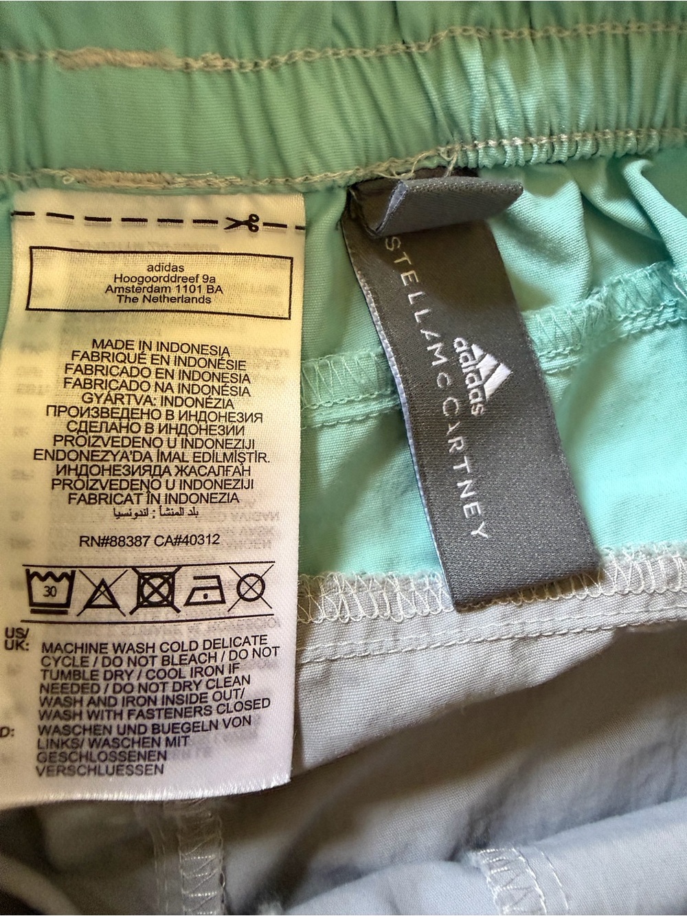 Adidas by Stella McCartney Women's Track Jogger Mint Abstract design size Small - Picture 5 of 12